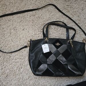 Coach Black Patchwork Bag
